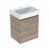 Geberit Selnova Square umywalka z szafką 55 cm orzech hickory 504.133.JR.1