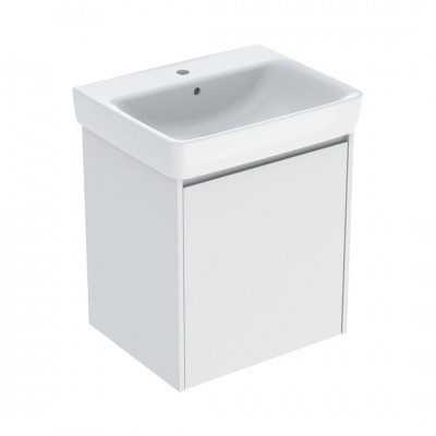 Geberit Selnova Square umywalka z szafką 60 cm wisząca biały mat 504.134.00.1