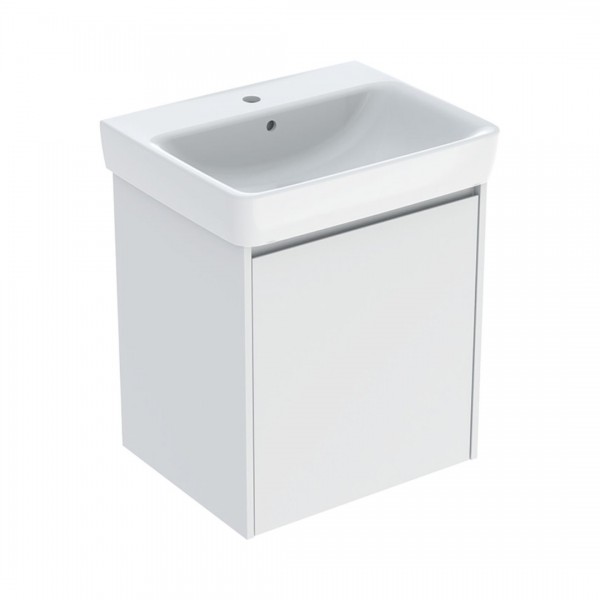 Geberit Selnova Square umywalka z szafką 60 cm wisząca biały mat 504.134.00.1