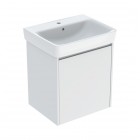 Geberit Selnova Square umywalka z szafką 60 cm wisząca biały mat 504.134.00.1