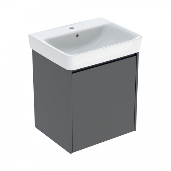 Geberit Selnova Square umywalka z szafką 60 cm wisząca lava mat 504.134.JK.1