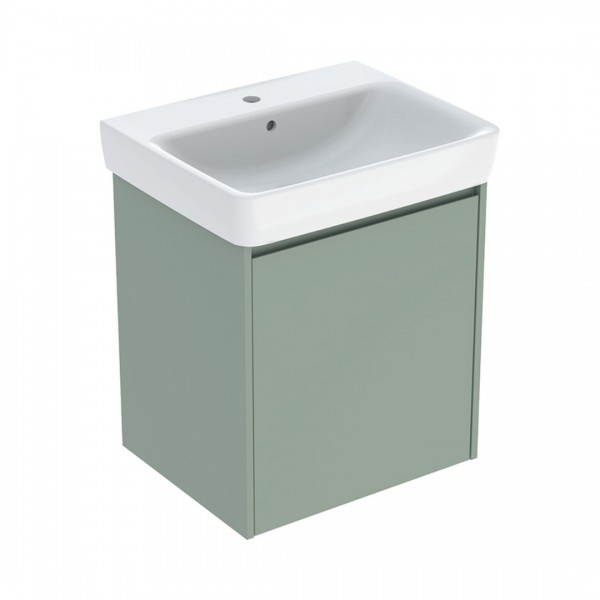 Geberit Selnova Square umywalka z szafką 60 cm wisząca szałwia mat 504.134.IK.1