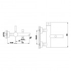 Kohlman Roxin bateria wannowa ścienna