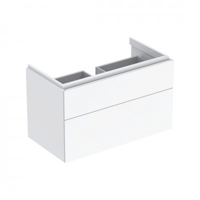 Geberit Xeno2 szafka podumywalkowa 88 cm 2 szuflady wisząca biały połysk 500.509.01.1