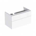 Geberit Xeno2 szafka podumywalkowa 88 cm 2 szuflady wisząca prawa biały połysk 500.515.01.1