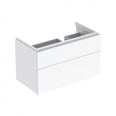 Geberit Xeno2 szafka podumywalkowa 88 cm 2 szuflady wisząca lewa biały połysk 500.516.01.1