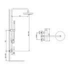 Kohlman Roxin zestaw prysznicowy