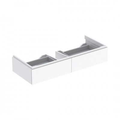 Geberit Xeno2 szafka podumywalkowa 120 cm 2 szuflady wisząca biały połysk 500.517.01.1