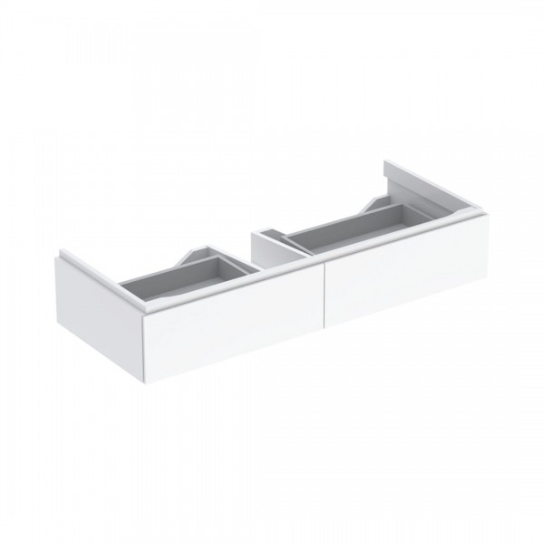 Geberit Xeno2 szafka podumywalkowa 120 cm 2 szuflady wisząca biały połysk 500.517.01.1