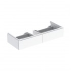 Geberit Xeno2 szafka podumywalkowa 120 cm 2 szuflady wisząca biały połysk 500.517.01.1