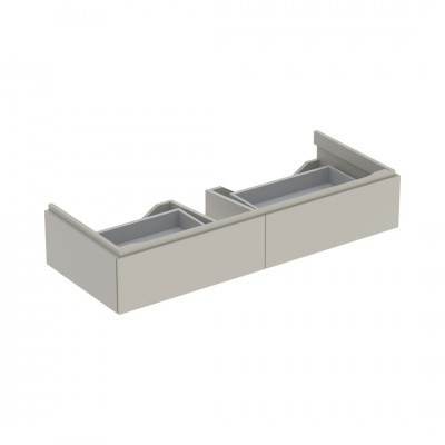 Geberit Xeno2 szafka podumywalkowa 120 cm 2 szuflady wisząca szary beżowy mat 500.517.00.1