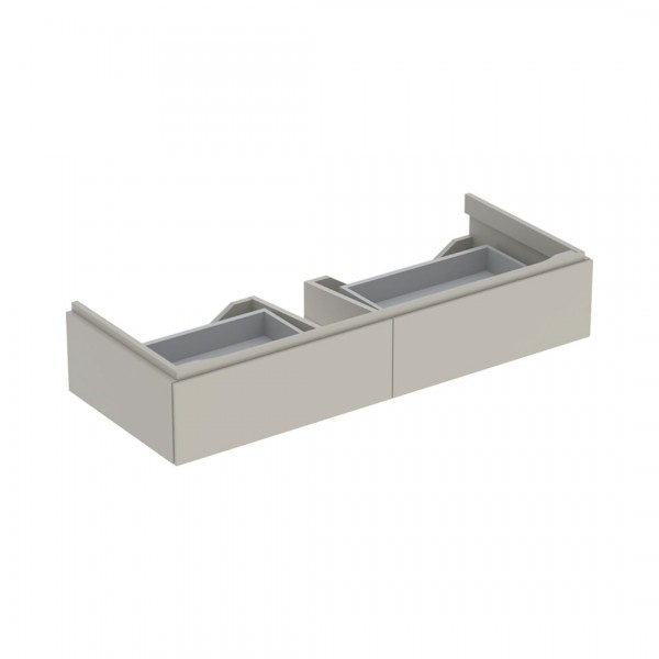 Geberit Xeno2 szafka podumywalkowa 120 cm 2 szuflady wisząca szary beżowy mat 500.517.00.1