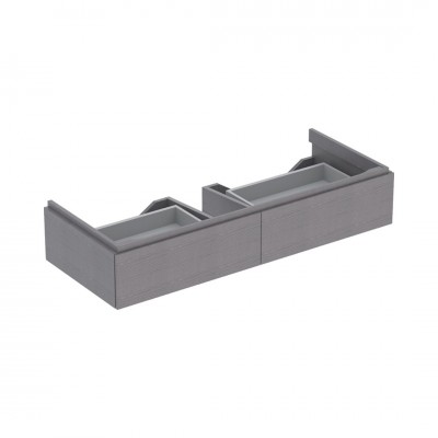 Geberit Xeno2 szafka podumywalkowa 120 cm 2 szuflady wisząca szary scultura 500.517.43.1
