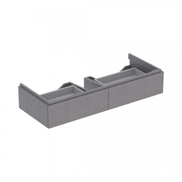 Geberit Xeno2 szafka podumywalkowa 120 cm 2 szuflady wisząca szary scultura 500.517.43.1