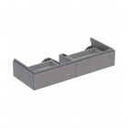Geberit Xeno2 szafka podumywalkowa 120 cm 2 szuflady wisząca szary scultura 500.517.43.1