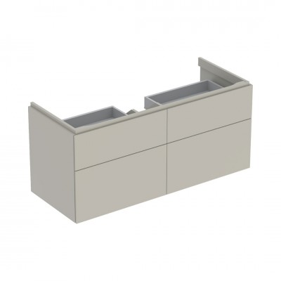 Geberit Xeno2 szafka podumywalkowa 120 cm 4 szuflady wisząca szary beżowy mat 500.518.00.1