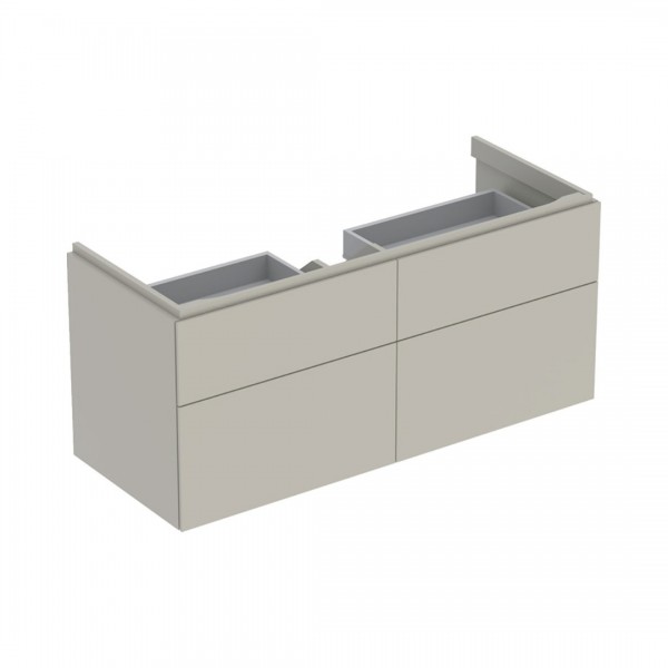 Geberit Xeno2 szafka podumywalkowa 120 cm 4 szuflady wisząca szary beżowy mat 500.518.00.1
