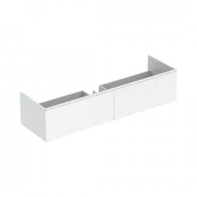 Geberit Xeno2 szafka podumywalkowa 139,5 cm z materiału mineralnego 2 szuflady wisząca biały mat 500.347.00.1