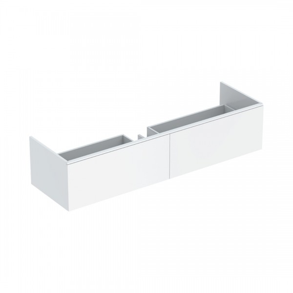 Geberit Xeno2 szafka podumywalkowa 139,5 cm z materiału mineralnego 2 szuflady wisząca biały mat 500.347.00.1