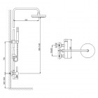 Kohlman Roxin zestaw wannowy