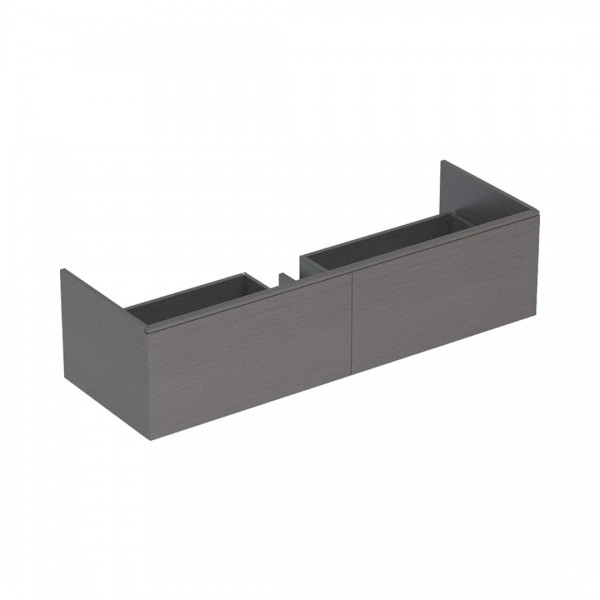 Geberit Xeno2 szafka podumywalkowa 139,5 cm z materiału mineralnego 2 szuflady wisząca szary scultura 500.348.43.1