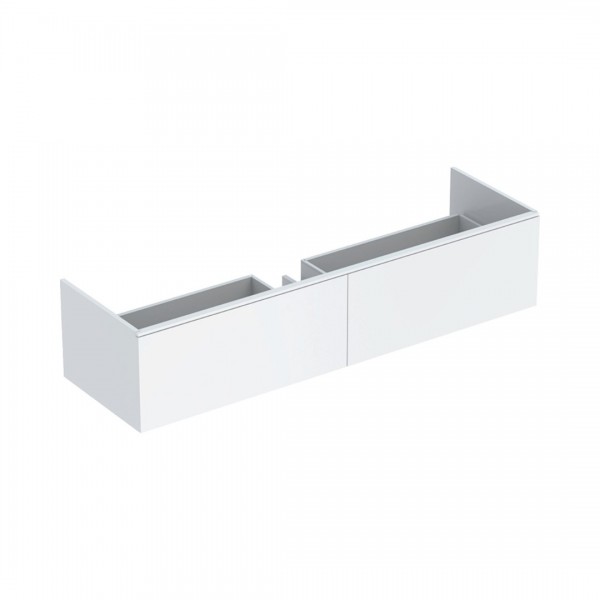 Geberit Xeno2 szafka podumywalkowa 159,5 cm z materiału mineralnego 2 szuflady wisząca biały mat 500.346.01.1