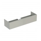 Geberit Xeno2 szafka podumywalkowa 159,5 cm z materiału mineralnego 2 szuflady wisząca szary beżowy mat 500.346.00.1