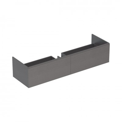Geberit Xeno2 szafka podumywalkowa 159,5 cm z materiału mineralnego 2 szuflady wisząca szary scultura 500.346.43.1