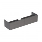 Geberit Xeno2 szafka podumywalkowa 159,5 cm z materiału mineralnego 2 szuflady wisząca szary scultura 500.346.43.1