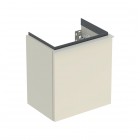 Geberit iCon szafka podumywalkowa 37 cm 1 drzwi zawiasy po lewej wisząca szary piaskowy połysk/szary piaskowy mat 502.301.JL.1
