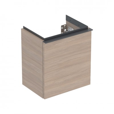 Geberit iCon szafka podumywalkowa 37 cm 1 drzwi zawiasy po prawej wisząca dąb/lava mat 502.300.JH.1