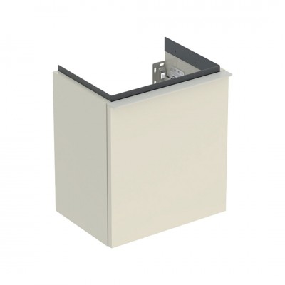 Geberit iCon szafka podumywalkowa 37 cm 1 drzwi zawiasy po lewej wisząca szary piaskowy połysk/szary piaskowy mat 502.301.JL.1