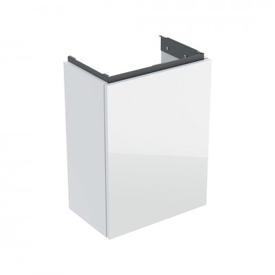 Geberit Acanto szafka podumywalkowa 39,2 cm wisząca biały połysk/szkło 503.001.01.2