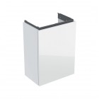 Geberit Acanto szafka podumywalkowa 39,2 cm wisząca biały połysk/szkło 503.001.01.2