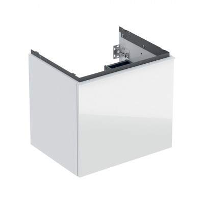 Geberit Acanto szafka podumywalkowa 59,2 cm wisząca biały połysk/szkło 503.003.01.2