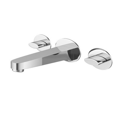 Kohlman Cexams bateria umywalkowa podtynkowa 3-otworowa wylewka 16,5 cm