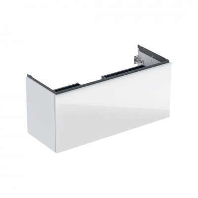 Geberit Acanto szafka podumywalkowa 118,4 cm wisząca biały połysk/szkło 503.006.01.2