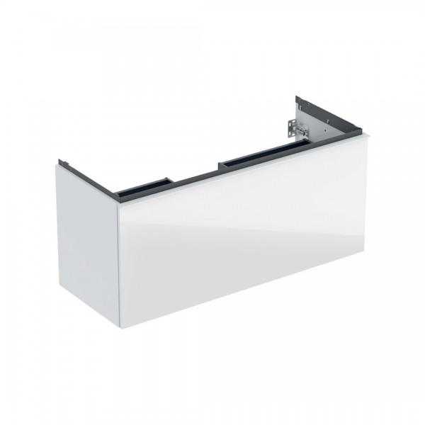 Geberit Acanto szafka podumywalkowa 118,4 cm wisząca biały połysk/szkło 503.006.01.2