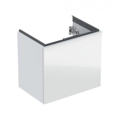 Geberit Acanto szafka podumywalkowa 59,2 cm wisząca biały połysk/szkło 503.008.01.2