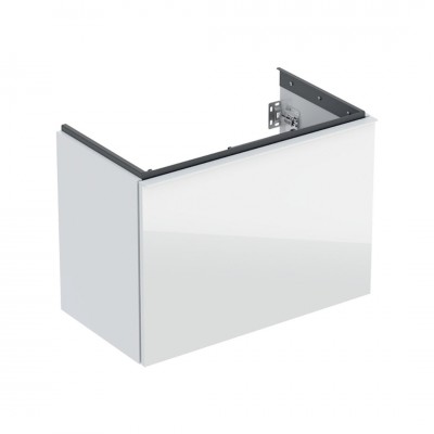 Geberit Acanto szafka podumywalkowa 74 cm wisząca biały połysk/szkło 503.009.01.2