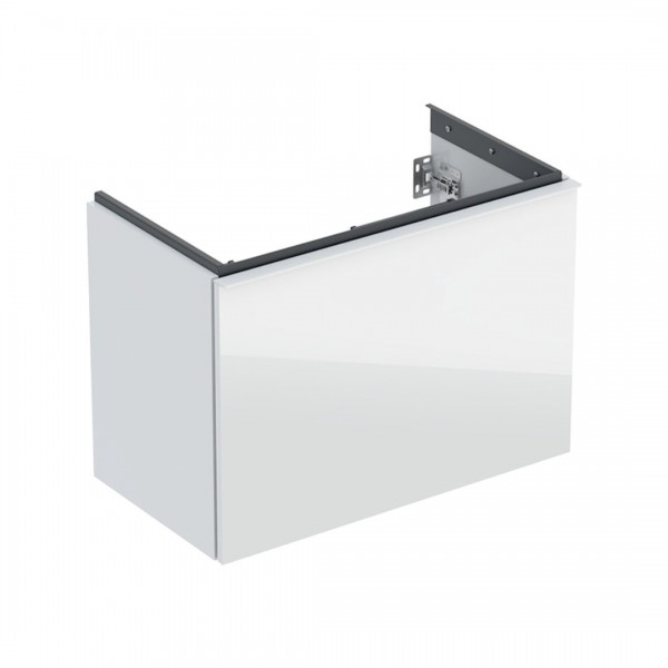 Geberit Acanto szafka podumywalkowa 74 cm wisząca biały połysk/szkło 503.009.01.2