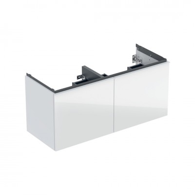 Geberit Acanto szafka podumywalkowa 118,4 cm wisząca biały połysk/szkło 503.007.01.2