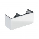 Geberit Acanto szafka podumywalkowa 118,4 cm wisząca biały połysk/szkło 503.007.01.2