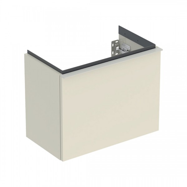 Geberit iCon szafka podumywalkowa 52 cm 1 szuflada wisząca szary piaskowy połysk/szary piaskowy ma 502.302.JL.1