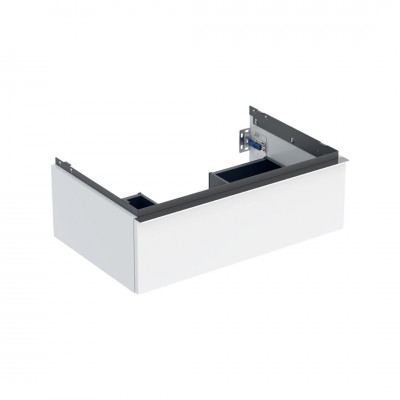 Geberit iCon szafka podumywalkowa 74 cm 1 szuflada wisząca biały połysk/chrom 502.311.01.2