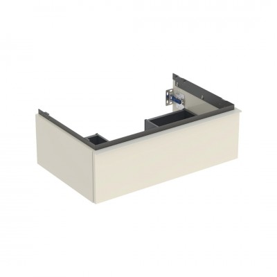 Geberit iCon szafka podumywalkowa 74 cm 1 szuflada wisząca szary piaskowy połysk/szary piaskowy mat 502.311.JL.1