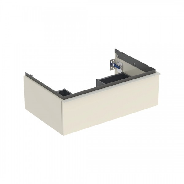 Geberit iCon szafka podumywalkowa 74 cm 1 szuflada wisząca szary piaskowy połysk/szary piaskowy mat 502.311.JL.1