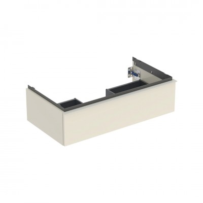 Geberit iCon szafka podumywalkowa 88,8 cm 1 szuflada wisząca szary piaskowy połysk/szary piaskowy mat 502.312.JL.1