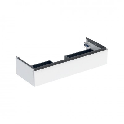 Geberit iCon szafka podumywalkowa 118,4 cm 1 szuflada wisząca biały połysk/chrom 502.313.01.2
