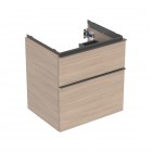 Geberit iCon szafka podumywalkowa 59,2 cm 2 szuflady wisząca dąb/lava mat 502.303.JH.1